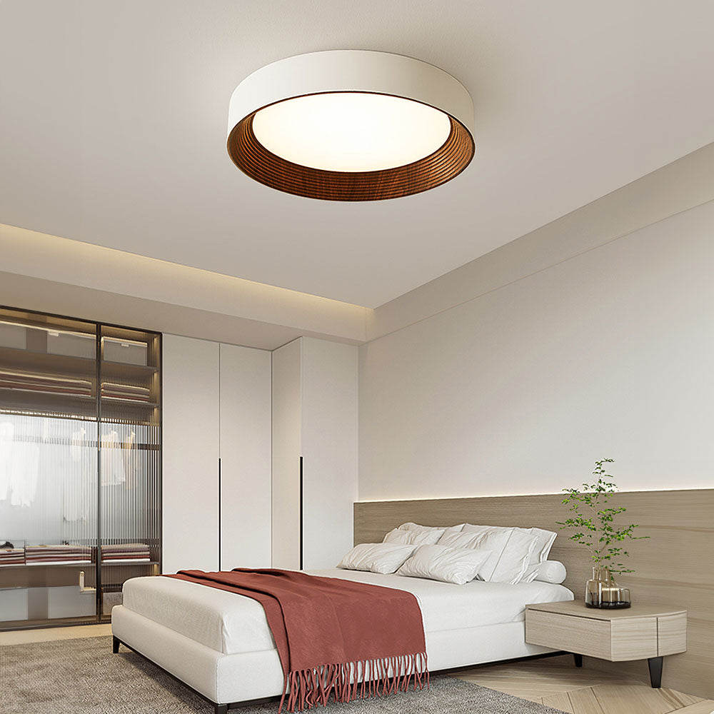 Minimalist Round Low-Profile Ceiling Lamp Bedroom Ceiling Lighting LED | Sansoti