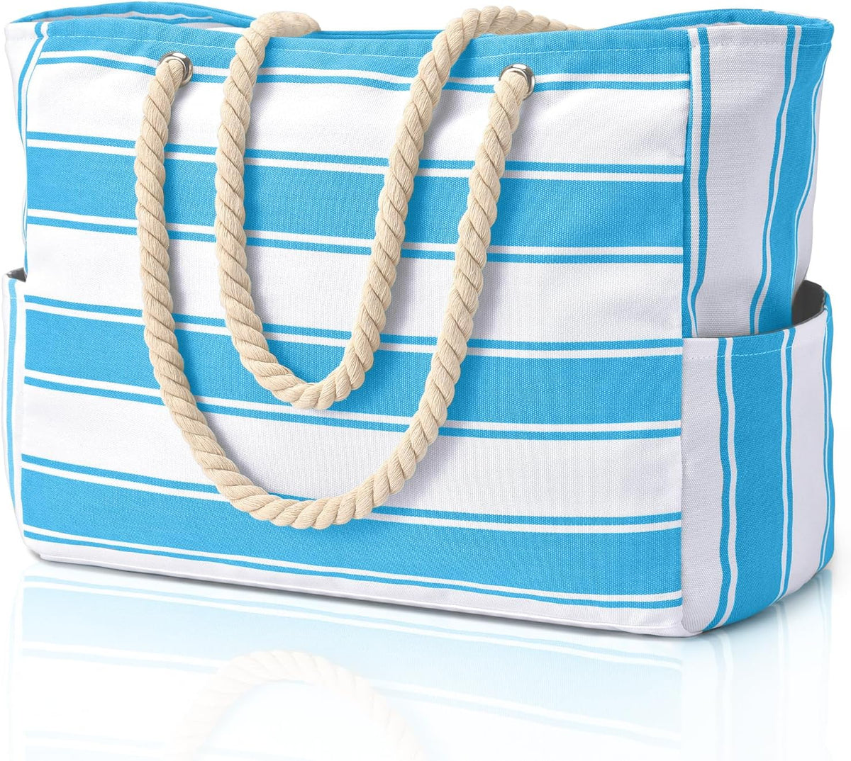 Water-Resistant Oversized Beach Bag with Sand-Repellent Inner Lining – Perfect Summer Bag for Beach, Pool, and Travel | Sansoti