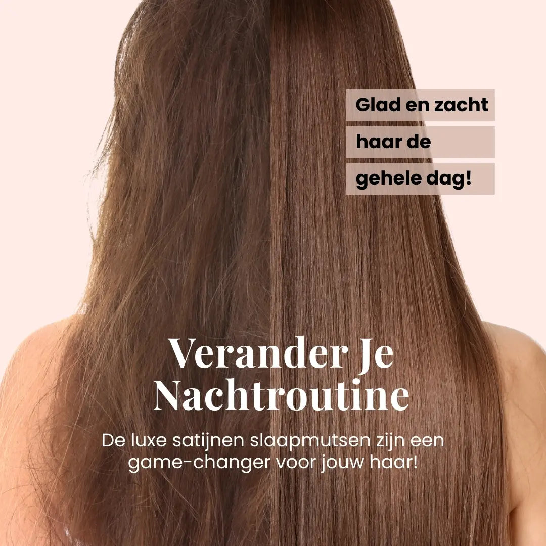 Sansoti | Bonnet de nuit en satin de soie – Protège les cheveux contre la casse et les frisottis (Taille unique)
