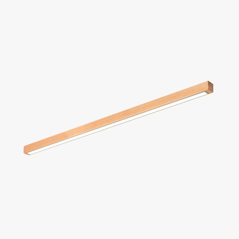 Lineare Deckenleuchte Holz Acryl 60 cm 100 cm LED Drei Lichtmodi Modernes skandinavisches Design Schlafzimmer | Sansoti