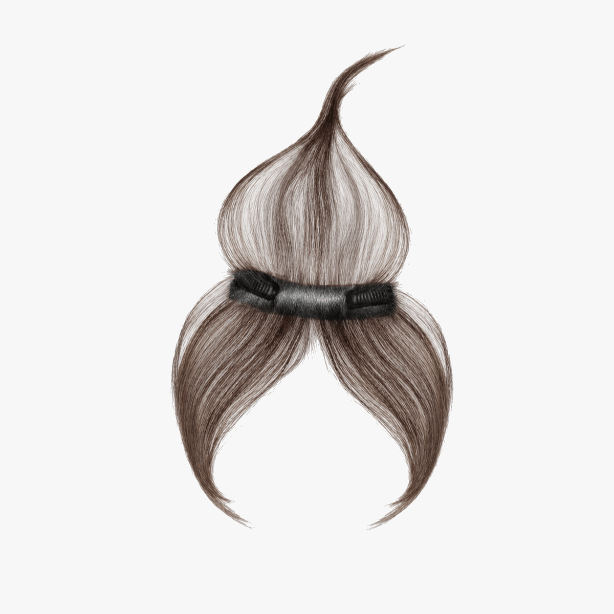 Clip-in Bangs Hairpiece with Double Clip – Instant Bangs Look Without Cutting | Sansoti
