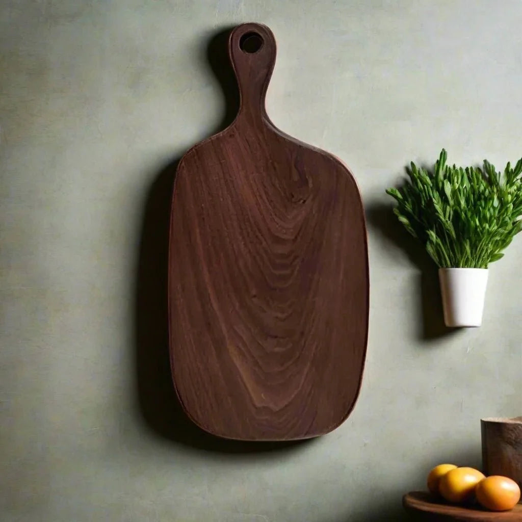 Dark Walnut Cutting Board 23–40 cm Serving Board Snack Board Kitchen Board Bread Board Premium Wood Species | Sansoti