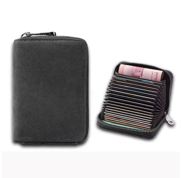 Compact Leather Card Holder Multifunctional Wallet for Business Cards Credit Cards Driver's License and Other Cards | Sansoti