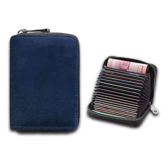 Compact Leather Card Holder Multifunctional Wallet for Business Cards Credit Cards Driver's License and Other Cards | Sansoti