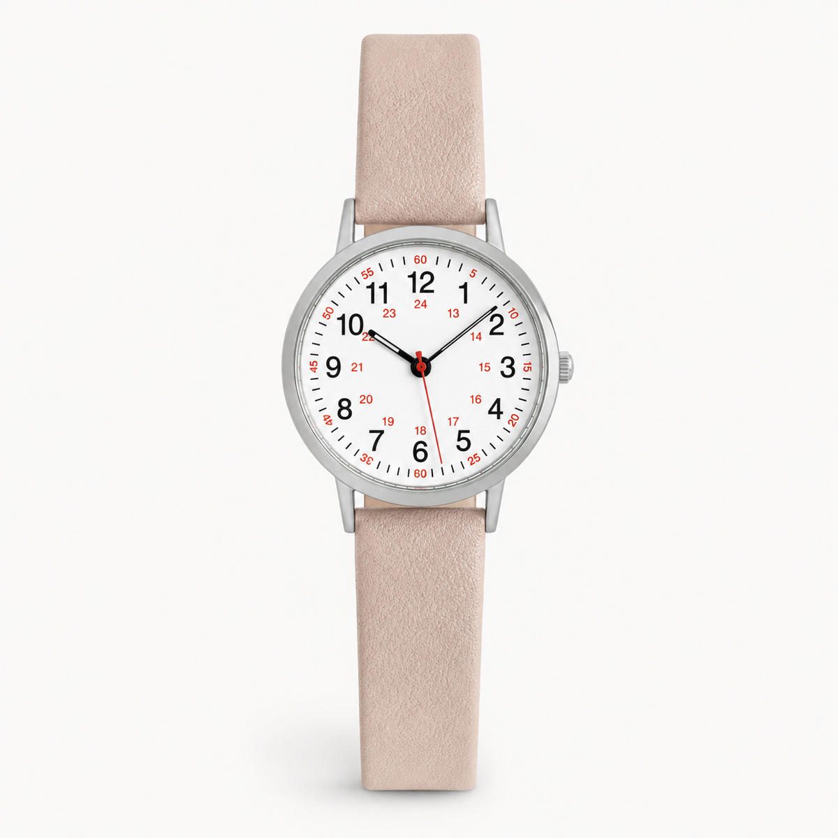 Montre professionnelle pour le personnel soignant, étanche, avec trotteuse et bracelet en silicone, pour le personnel médical et infirmier | Sansoti