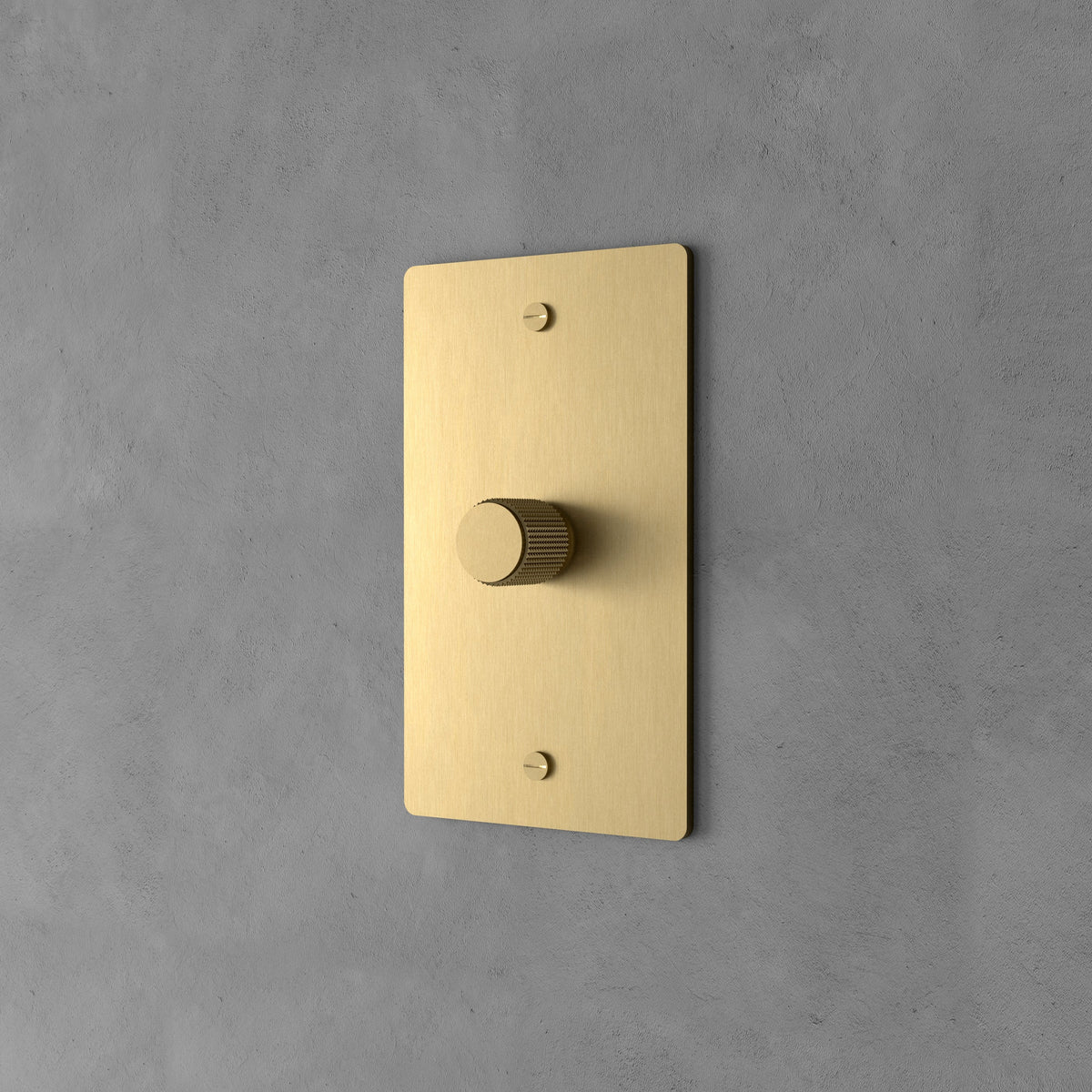 Rotary Dimmer with Brass Finish for Stylish Light Control and Ambient Lighting in Living and Bedroom Spaces | Sansoti