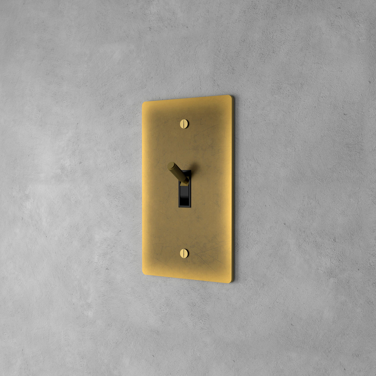 Luxuriöser Messing-Kippschalter mit minimalistischem Design und hochwertiger Verarbeitung | Sansoti