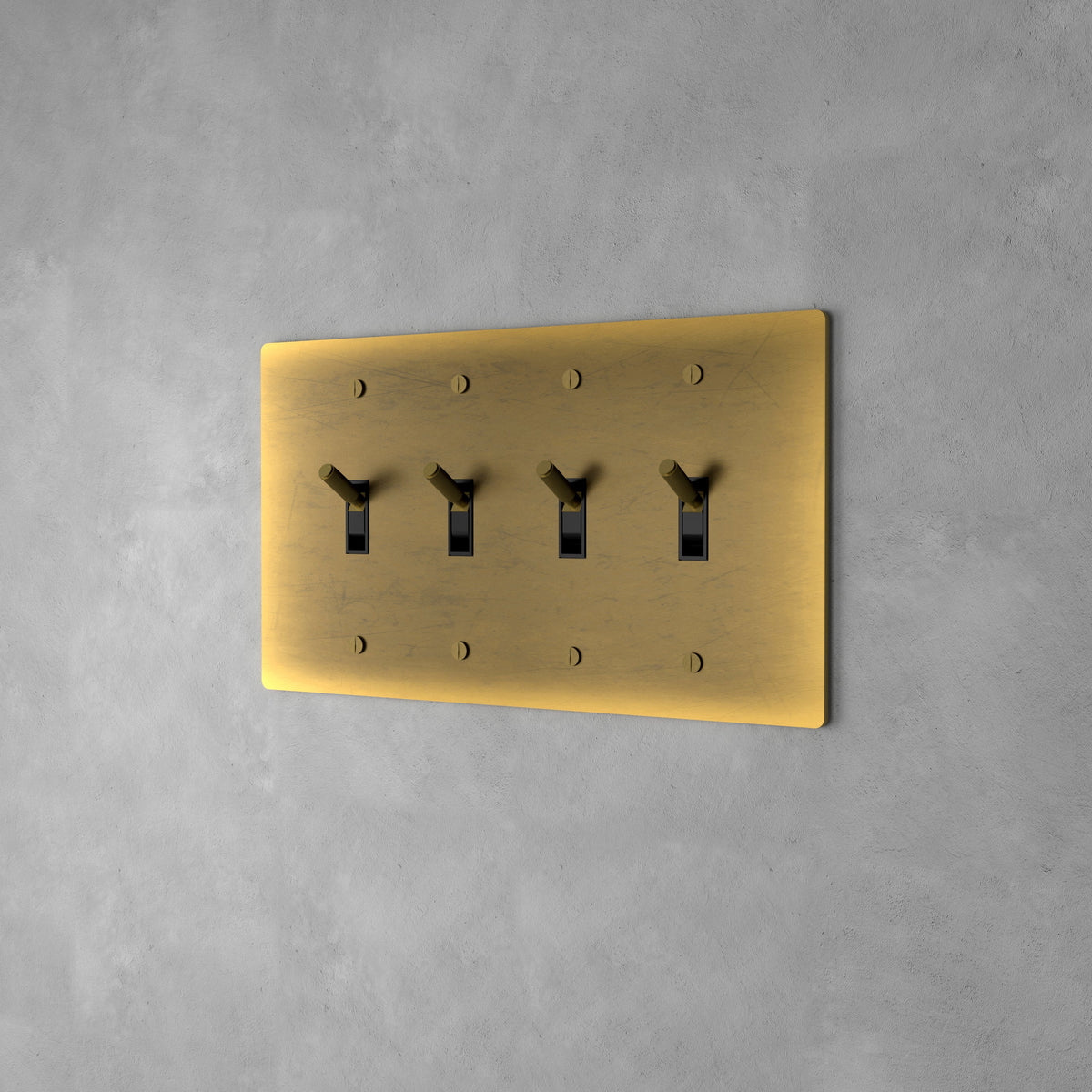 Luxuriöser Messing-Kippschalter mit minimalistischem Design und hochwertiger Verarbeitung | Sansoti