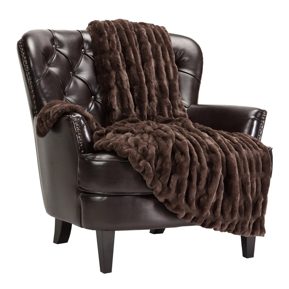 Imitatiebont Plaid Dubbelzijdig Fluweelzacht Warmte Comfort Decoratief Gezellig Woonkamer Slaapkamer | Sansoti