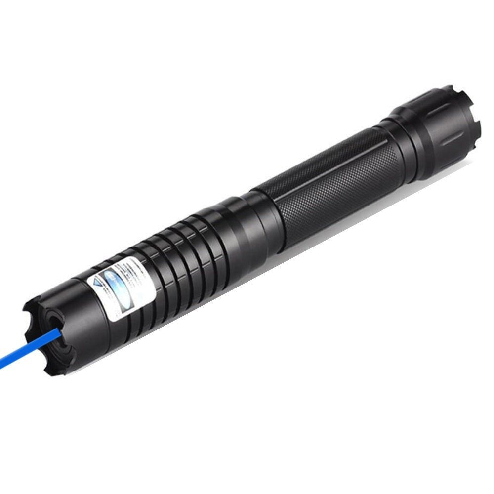 Tactische Laserzoeker 450nm Hoge Intensiteit Verstelbare Focus Aluminium Behuizing 5000m+ Bereik Outdoor Survival Zaklamp Vuurstarter Blauw Laser Compacte Krachtige Lichtstraal | Sansoti