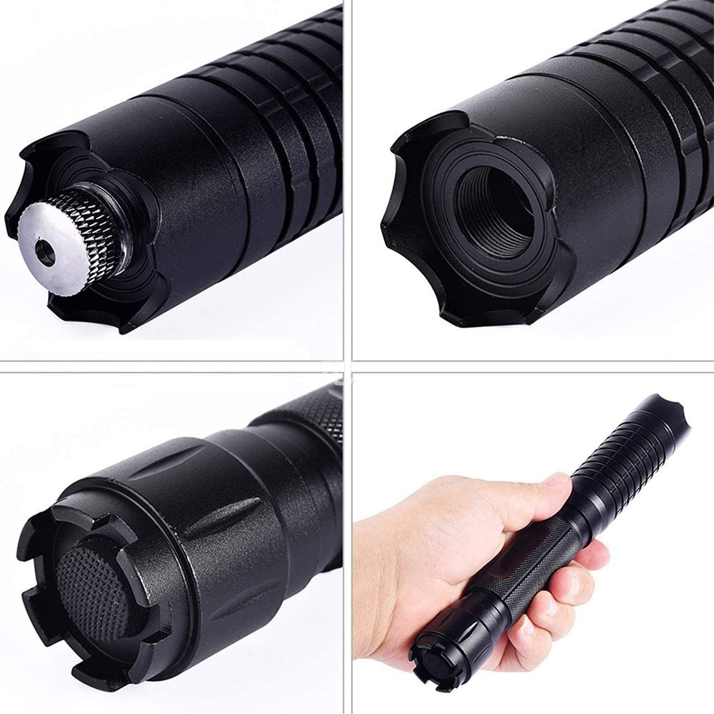 Tactische Laserzoeker 450nm Hoge Intensiteit Verstelbare Focus Aluminium Behuizing 5000m+ Bereik Outdoor Survival Zaklamp Vuurstarter Blauw Laser Compacte Krachtige Lichtstraal | Sansoti