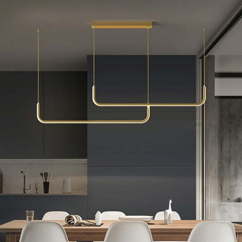 Minimalistische Hängeleuchte mit LED-Beleuchtung – modernes Design mit warmem Licht | Sansoti