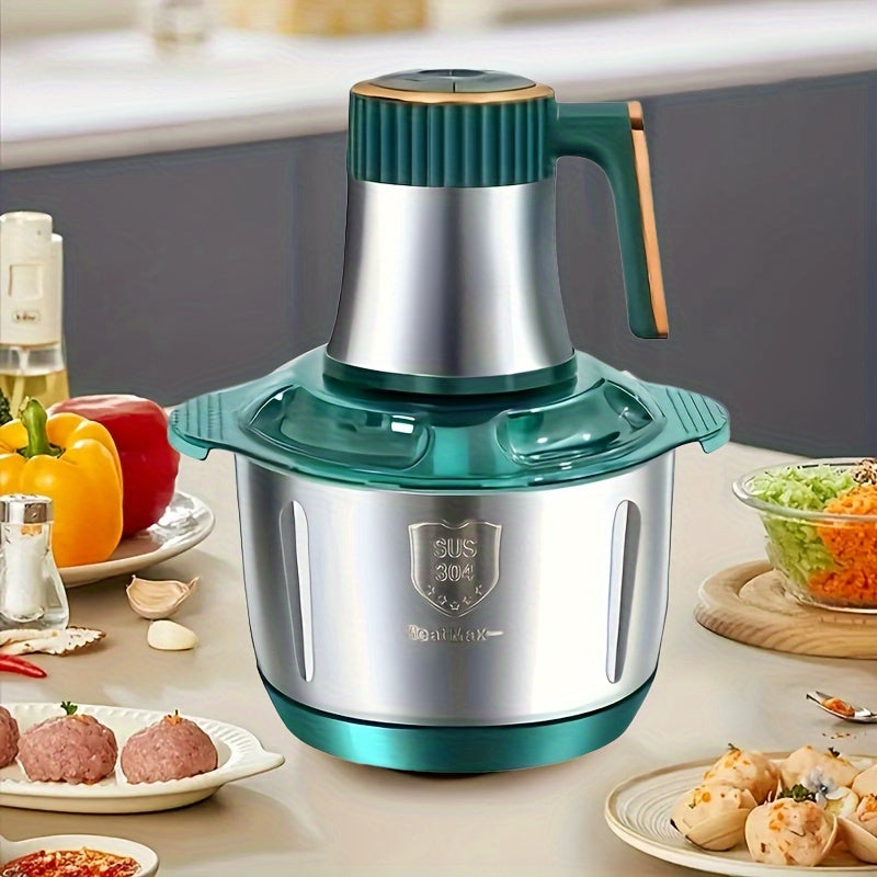 Fleischwolf Edelstahl 5L 5000 U/min Blau Küche Gemüseschneider Foodprocessor Hackmaschine | Sansoti