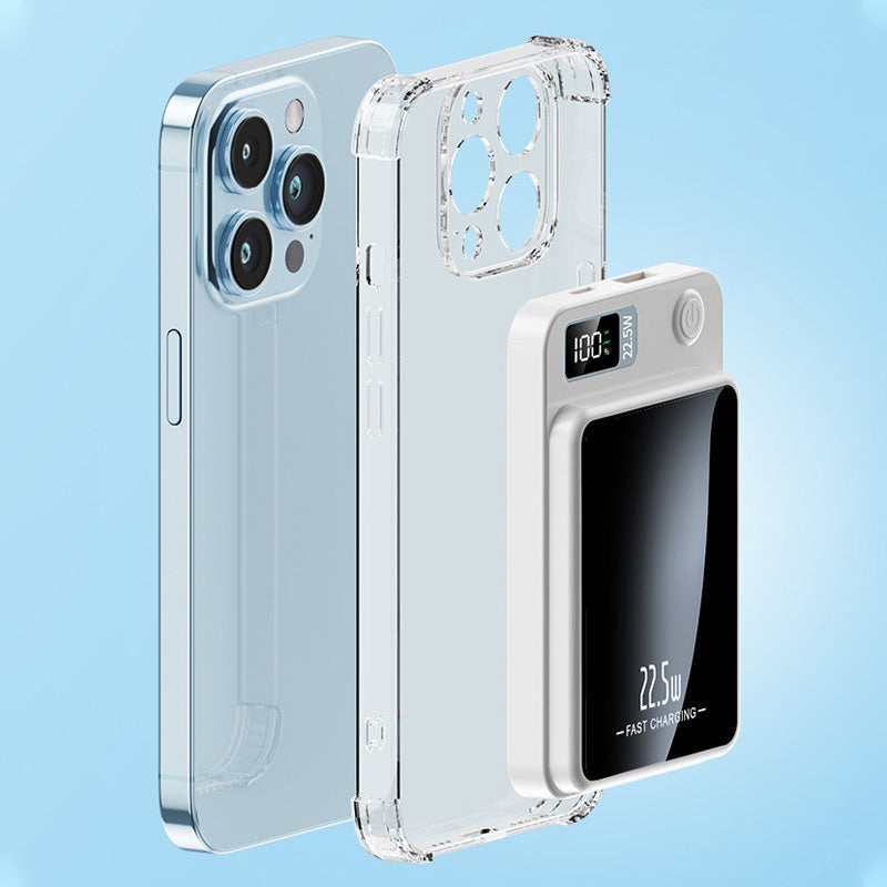 Portable Power Bank 20000mAh – Fast Charger with Wireless Charging | Sansoti