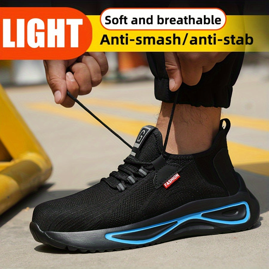 Lightweight Safety Shoes for Men with Composite Toe Cap Breathable Mesh Soles for Work and Leisure Industrial | Sansoti