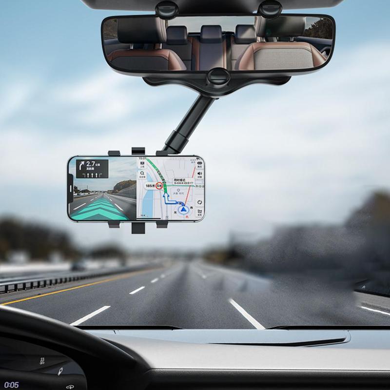 Universal Phone Holder for Rearview Mirror - 360° Rotatable - Handsfree Navigation - Car Accessory | Sansoti