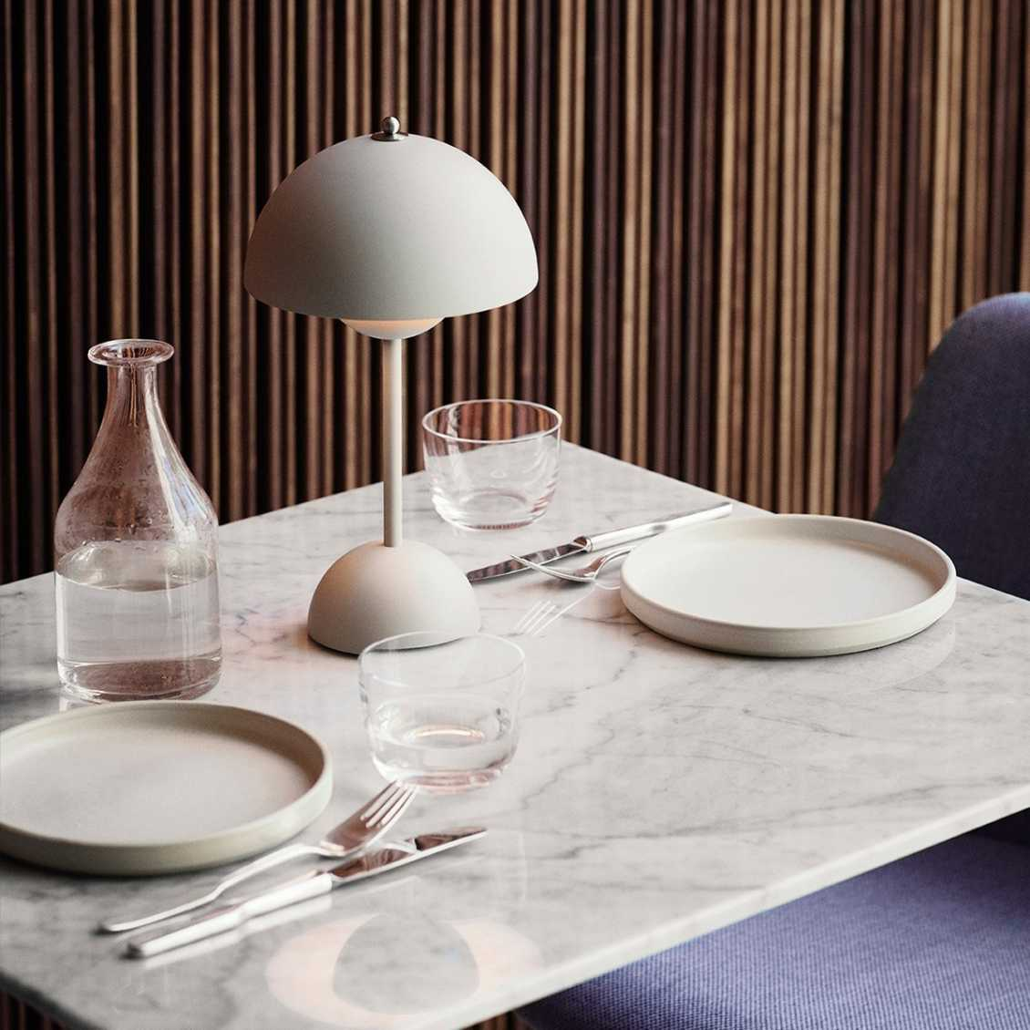 Lampe de table champignon LED USB rechargeable sans fil chevet bureau lumière d'ambiance intérieur | Sansoti