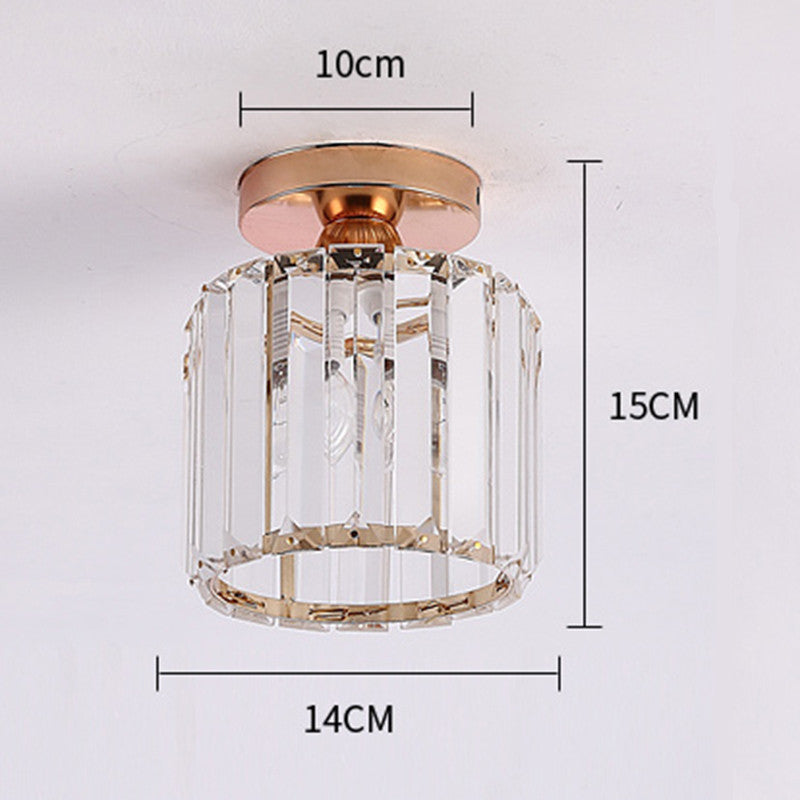 Ściemnialna lampa sufitowa z kryształu i akrylu, 3 tryby oświetlenia, metalowa oprawa, salon, sypialnia, korytarz, nowoczesny design | Sansoti