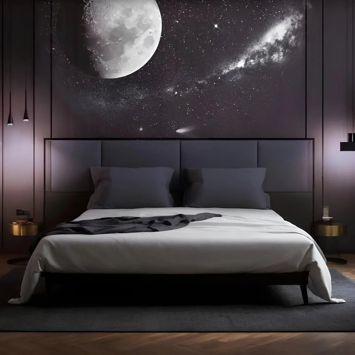 LED Sterrenprojector met Verwisselbare Hemelkaarten Galaxy Nevel Plafond Wand Sfeerlicht Nachtlampje Slaapkamer | Sansoti