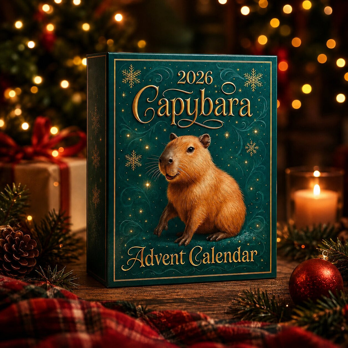 Capybara Adventskalender 24 Dagen Kerstverrassing Kinderen Dieren Motief Aftelkalender Kerst Cadeau Decoratie | Sansoti