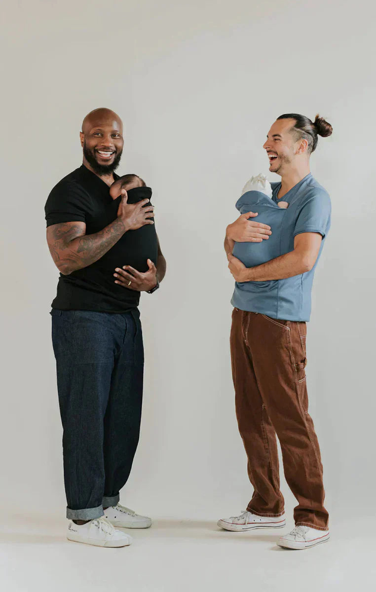 Baby Carrier Shirt with Integrated Baby Carrier – Hands-Free Babywearing with Skin Contact – Comfortable Cotton Nursing Shirt for Parents | Sansoti