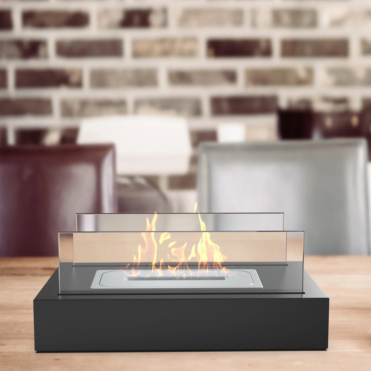 Lujoso quemador de mesa de bioetanol para interior y exterior – Chimenea decorativa sin humo | Sansoti