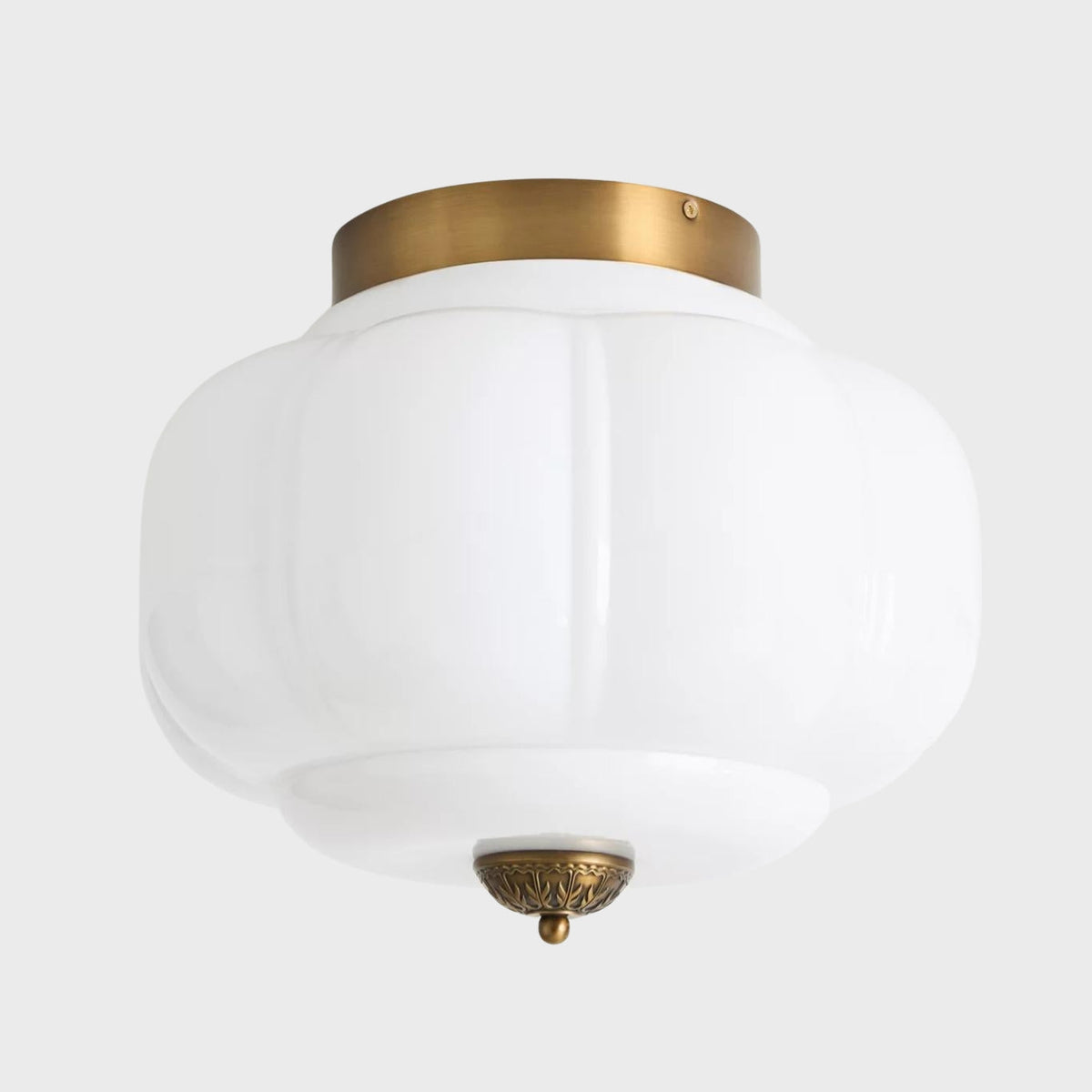 Deckenlampe Milchglas Glas-Schirm Moderne Beleuchtung Skandinavischer Stil Wohnzimmer Esszimmer Schlafzimmer Flush Mount | Sansoti