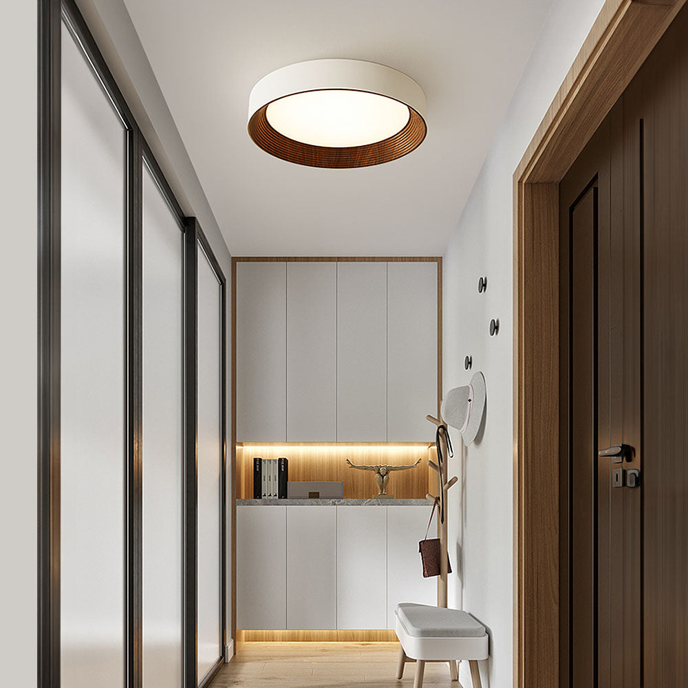 Minimalist Round Low-Profile Ceiling Lamp Bedroom Ceiling Lighting LED | Sansoti