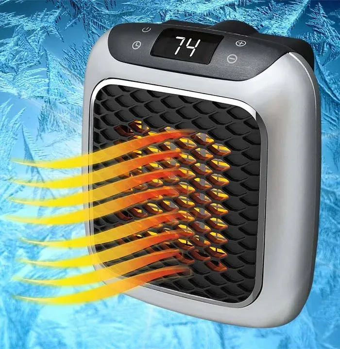 Compact Ceramic Heater 800W Wall-Mounted Timer Remote Control USB Energy-Efficient Heating Solution | Sansoti