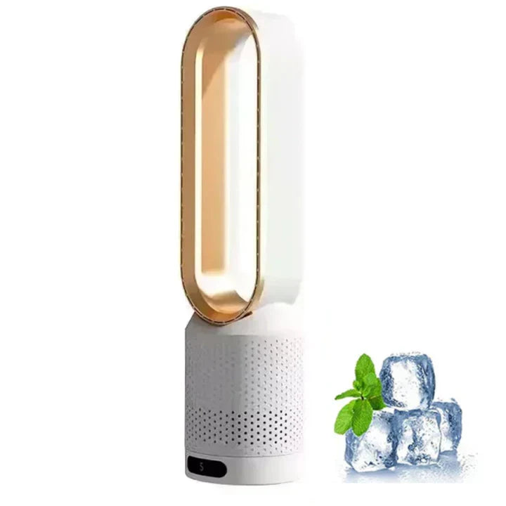 Portable Bladeless Fan with Air Purification, Remote Control, Quiet Operation, Bedroom, Office | Sansoti