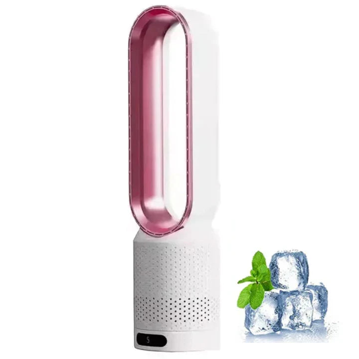 Portable Bladeless Fan with Air Purification, Remote Control, Quiet Operation, Bedroom, Office | Sansoti