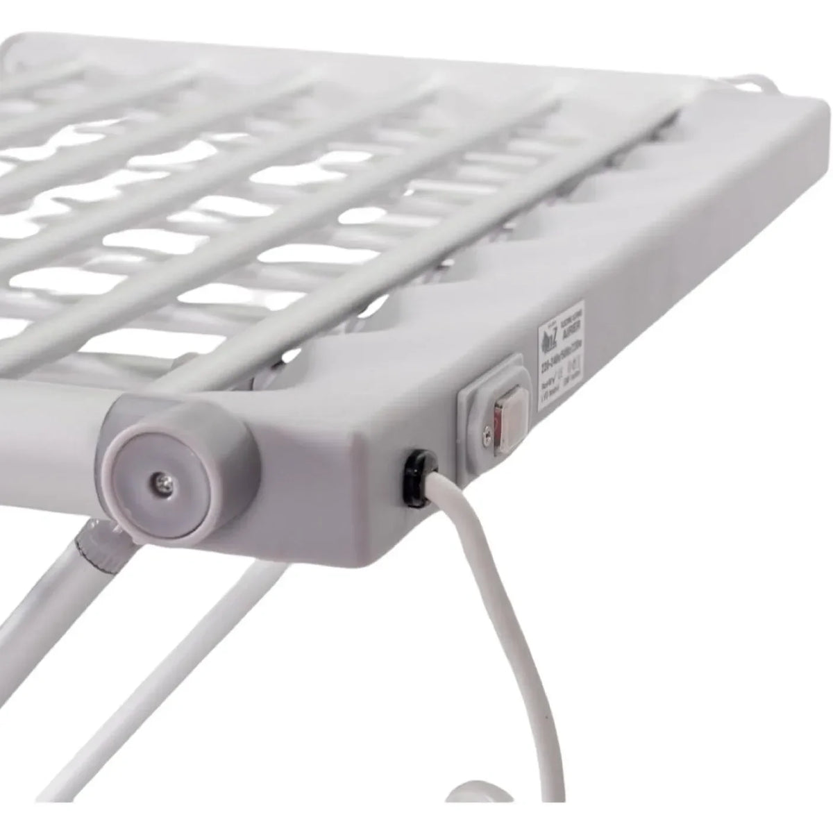 Heated Folding Aluminum Clothes Airer, 2 Wings, Electric, Fast-Drying Laundry, Standard, Energy-Efficient | Sansoti