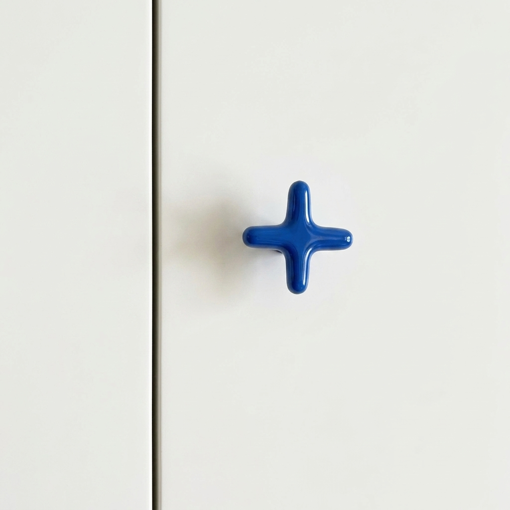 Cross-Shaped Cabinet Handle 128mm Colorful Zinc Alloy Furniture Hardware Cabinet Knobs Single-Hole Kitchen Cabinets Drawers | Sansoti