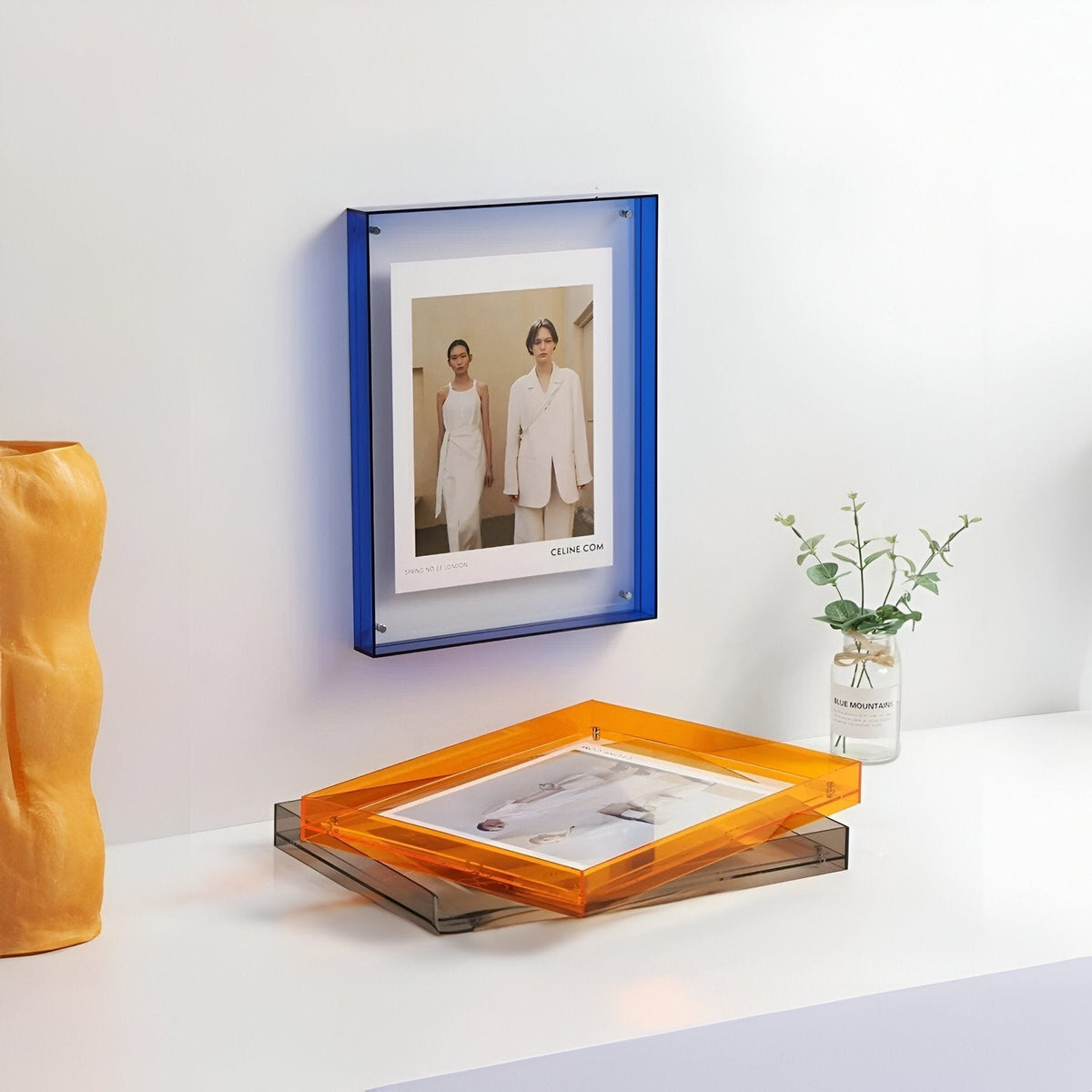Acryl Fotolijst Transparant Modern Minimalistische Fotohouder Wanddecoratie Bureau Interieur Design Woonkamer | Sansoti