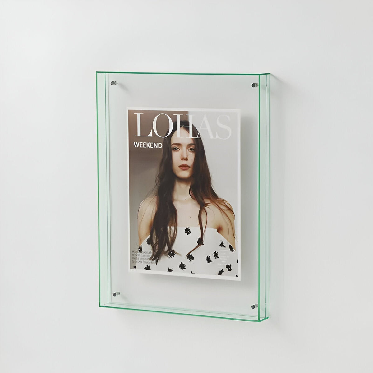 Transparenter Acryl-Bilderrahmen, minimalistisches Design, Wanddekoration, moderner Bilderrahmen für Interieur und Wohnzimmer | Sansoti