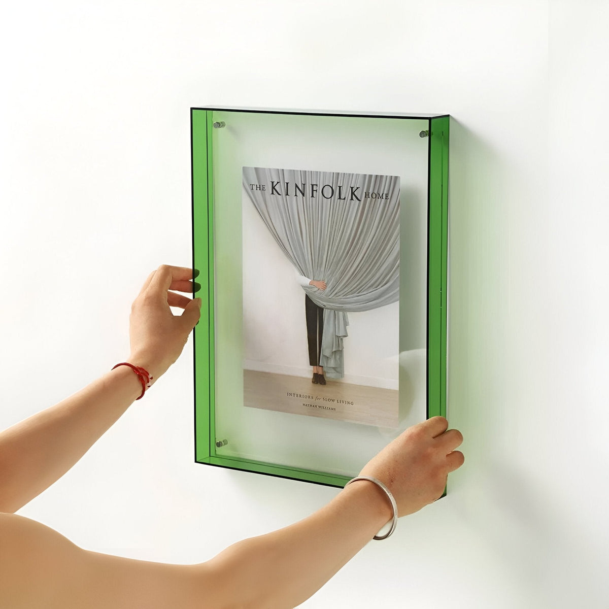 Transparenter Acryl-Fotorahmen Modernistischer Minimalistischer Fotohalter Wanddekoration Schreibtisch Innenausstattung Wohnzimmer | Sansoti