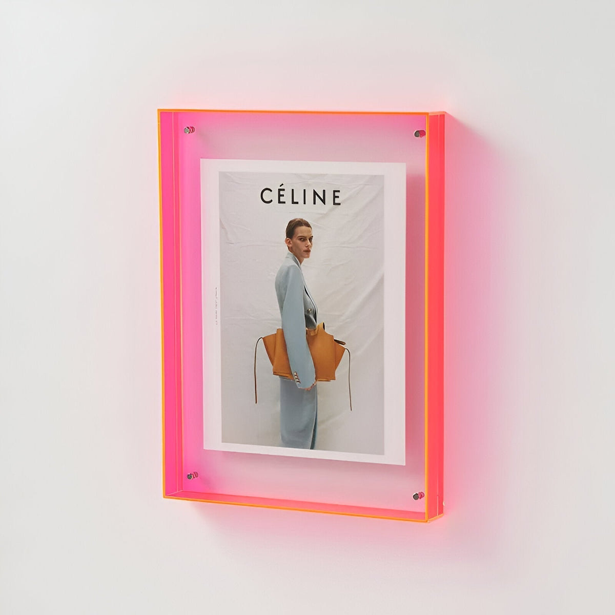 Transparenter Acryl-Bilderrahmen, minimalistisches Design, Wanddekoration, moderner Bilderrahmen für Interieur und Wohnzimmer | Sansoti