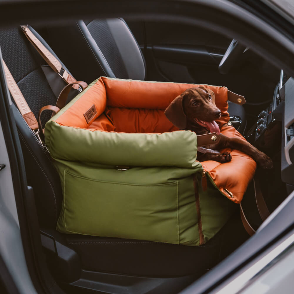 Car Seat for Dogs with Safety Belt and Plush Upholstery for Small to Medium-Sized Dogs Travel | Sansoti