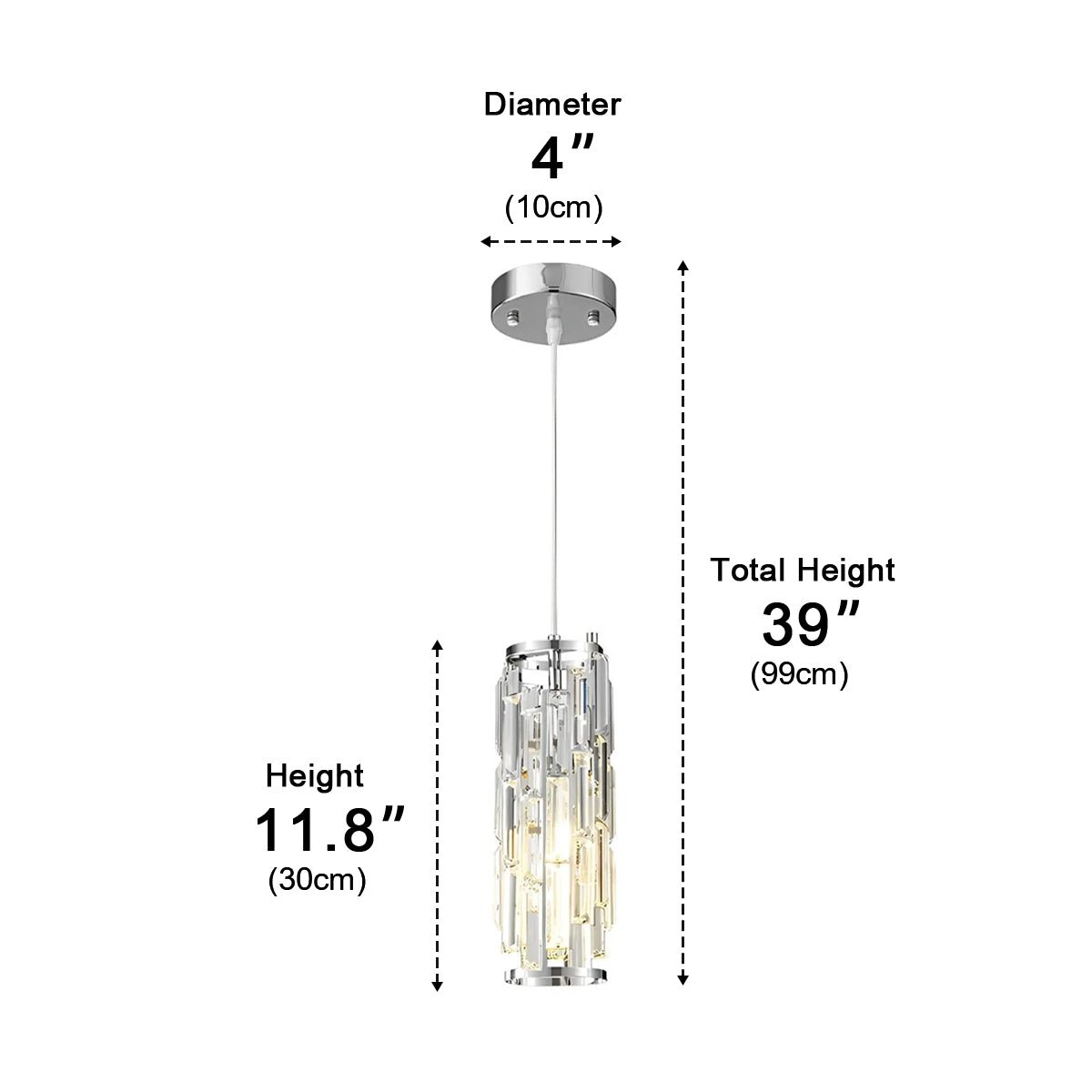 Suspension Cristal Fer Noir E27 Salle à Manger Salon Industriel Rétro Plafonnier Suspension Verre Cristal Bar Couloir | Sansoti