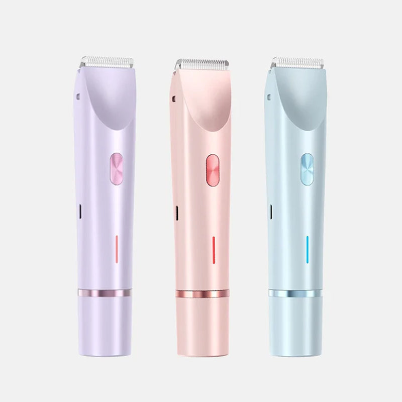 Ceramic Women's Shaver Bikini Face Waterproof USB Rechargeable Sensitive Skin Trimmer Hair Removal System | Sansoti