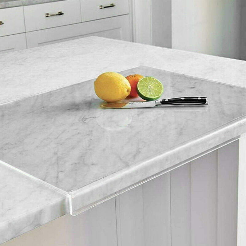 Planche à découper en acrylique transparente, résistante aux rayures, 40-60 cm, protection de cuisine, résistante à la chaleur, hygiénique | Sansoti