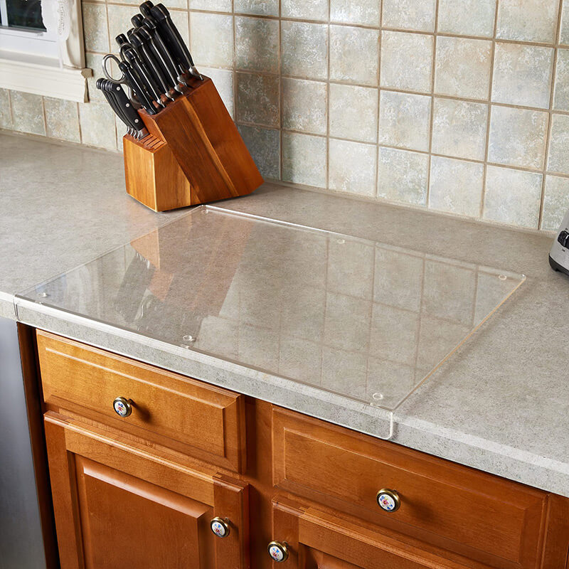 Acrylic Cutting Board Transparent Scratch-Resistant 40-60cm Kitchen Protection Heat-Resistant Hygienic | Sansoti