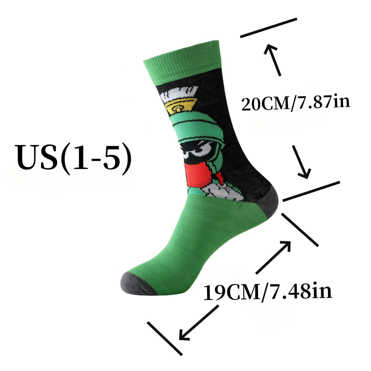 Socks Set of 20 Pairs Cotton Blend Breathable Elastic Unisex Everyday Comfort Colorful Design Feet | Sansoti