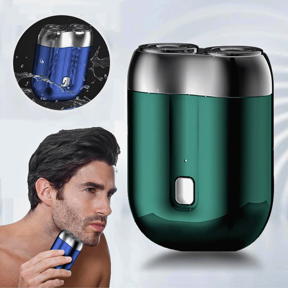 Compact Rechargeable Shaver with USB Port – Waterproof Travel Shaver for Face and Body | Sansoti