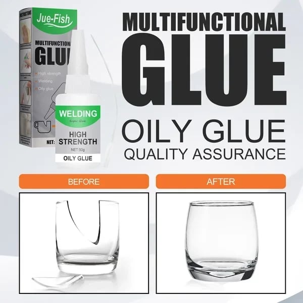 Universal Super-Strong Glue for Metal Wood Plastic Glass Ceramic Fast-Drying Waterproof All-Purpose Glue | Sansoti