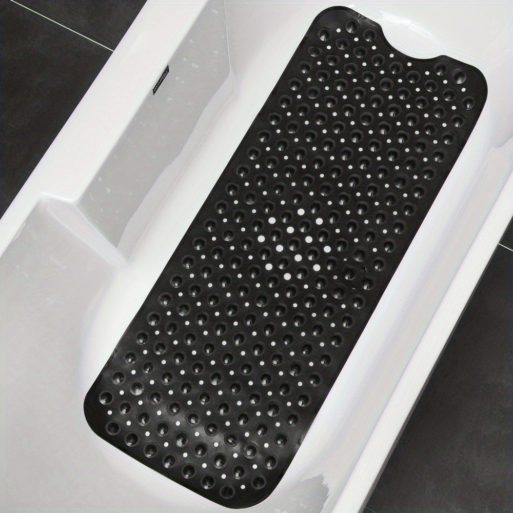Antislip Badmat 101x40 cm met Zuignappen Douche Bad Veiligheidsmat Waterafvoer Hygiënisch Extra Lang Badkamer | Sansoti