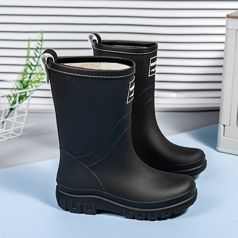 Waterdichte Winterlaarzen Fleece Gevoerd Dames Slip-On Regen Schoeisel Herfst Warm Comfortabel Snowboots | Sansoti