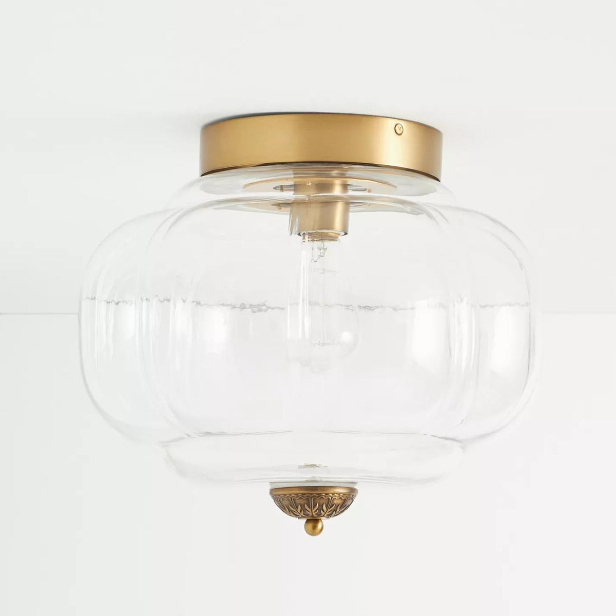 Deckenlampe Milchglas Glas-Schirm Moderne Beleuchtung Skandinavischer Stil Wohnzimmer Esszimmer Schlafzimmer Flush Mount | Sansoti