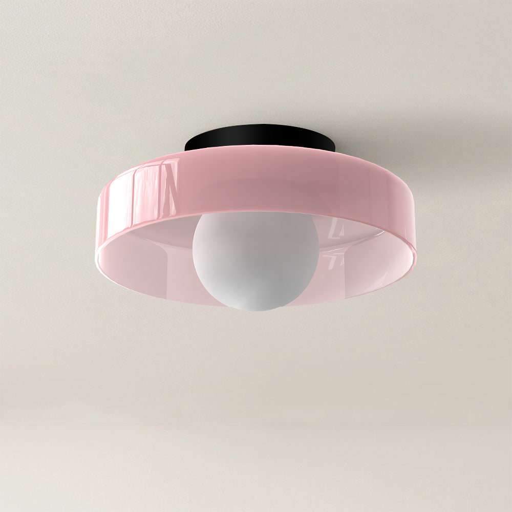 Mulon Plafondlamp en Wandlamp Glas G9 Amber Woonkamer Slaapkamer Design Verlichting Modern Rond | Sansoti