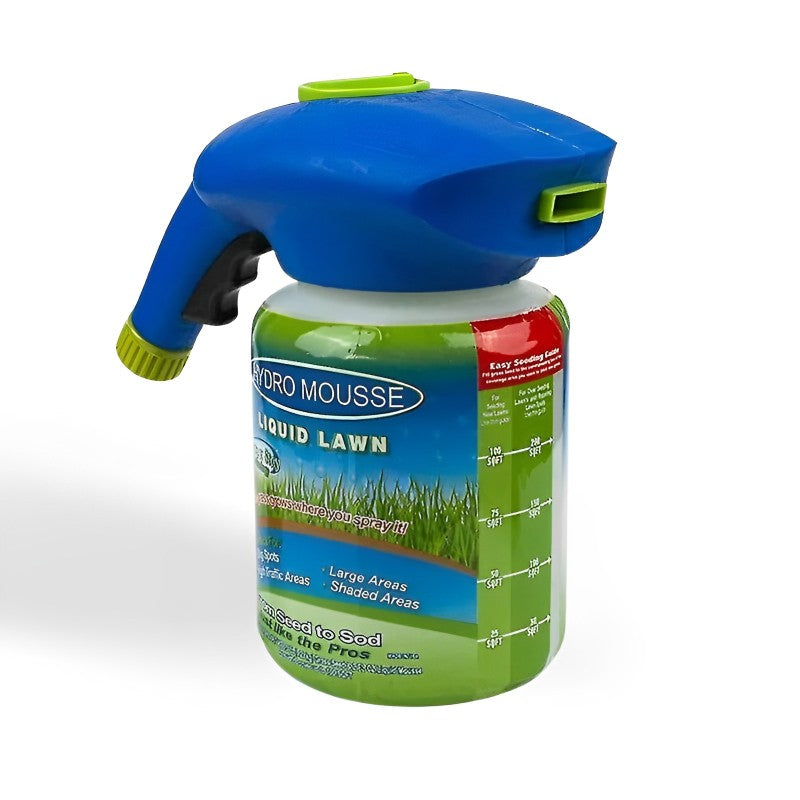 Liquid Lawn Seed Spray-On Hydroseeding System for Bare Spots and Lawn Repair | Sansoti
